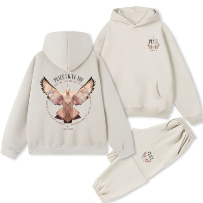 Peace I Give You Christian Premium Fleece Hoodie Set