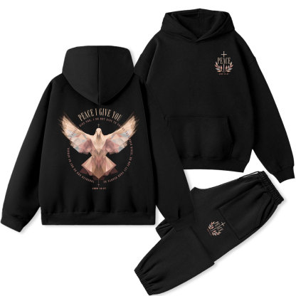 Peace I Give You Christian Premium Fleece Hoodie Set