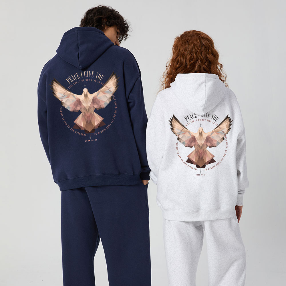 Peace I Give You Christian Premium Fleece Hoodie Set