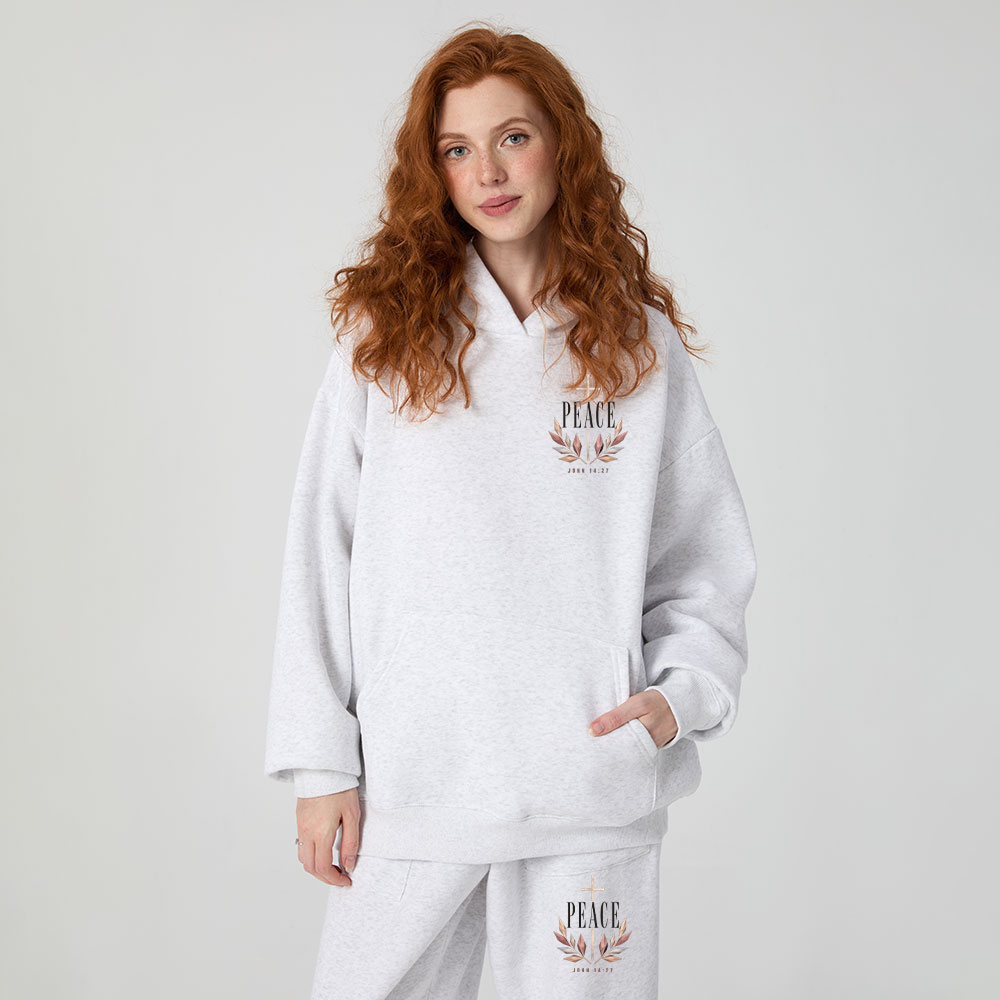 Peace I Give You Christian Premium Fleece Hoodie Set