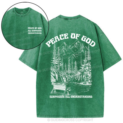Peace Of God Christian Washed T-Shirt