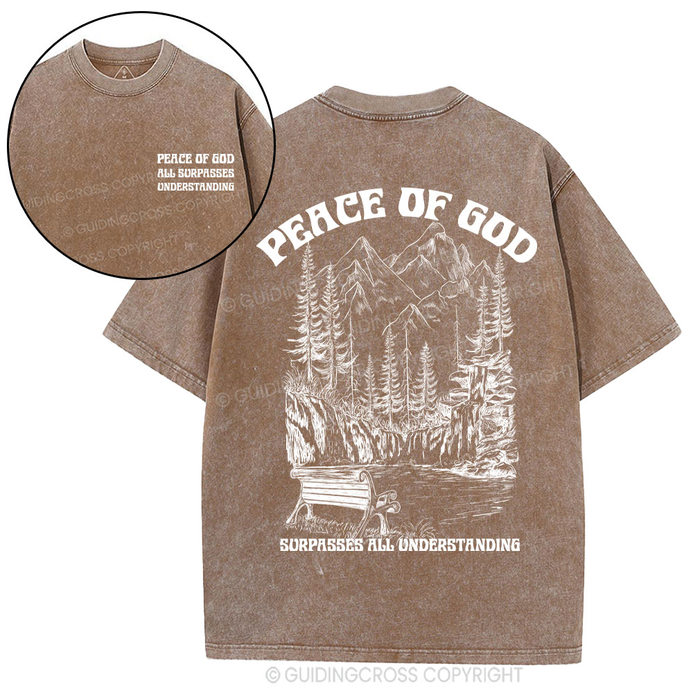 Peace Of God Christian Washed T-Shirt