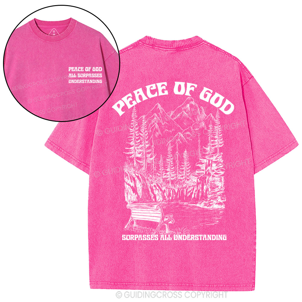 Peace Of God Christian Washed T-Shirt