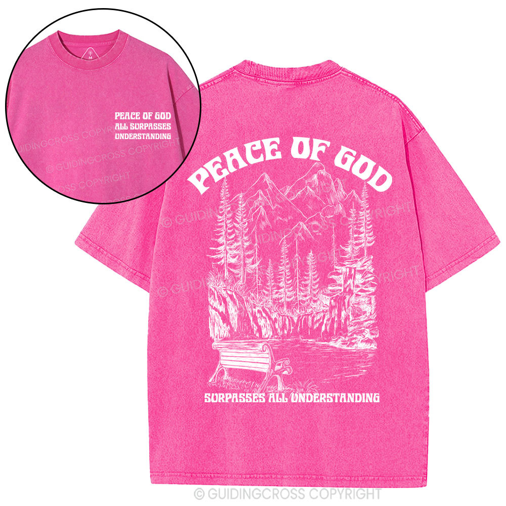 Peace Of God Christian Washed T-Shirt