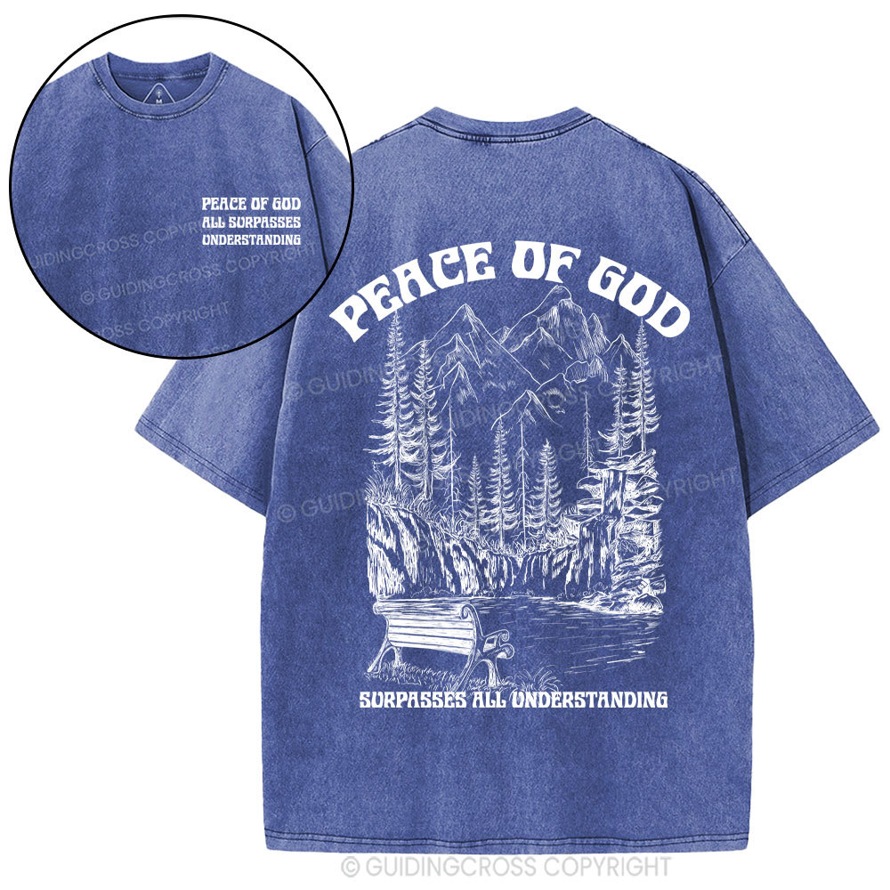 Peace Of God Christian Washed T-Shirt