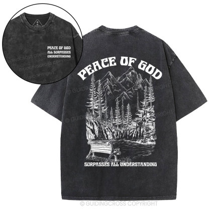 Peace Of God Christian Washed T-Shirt