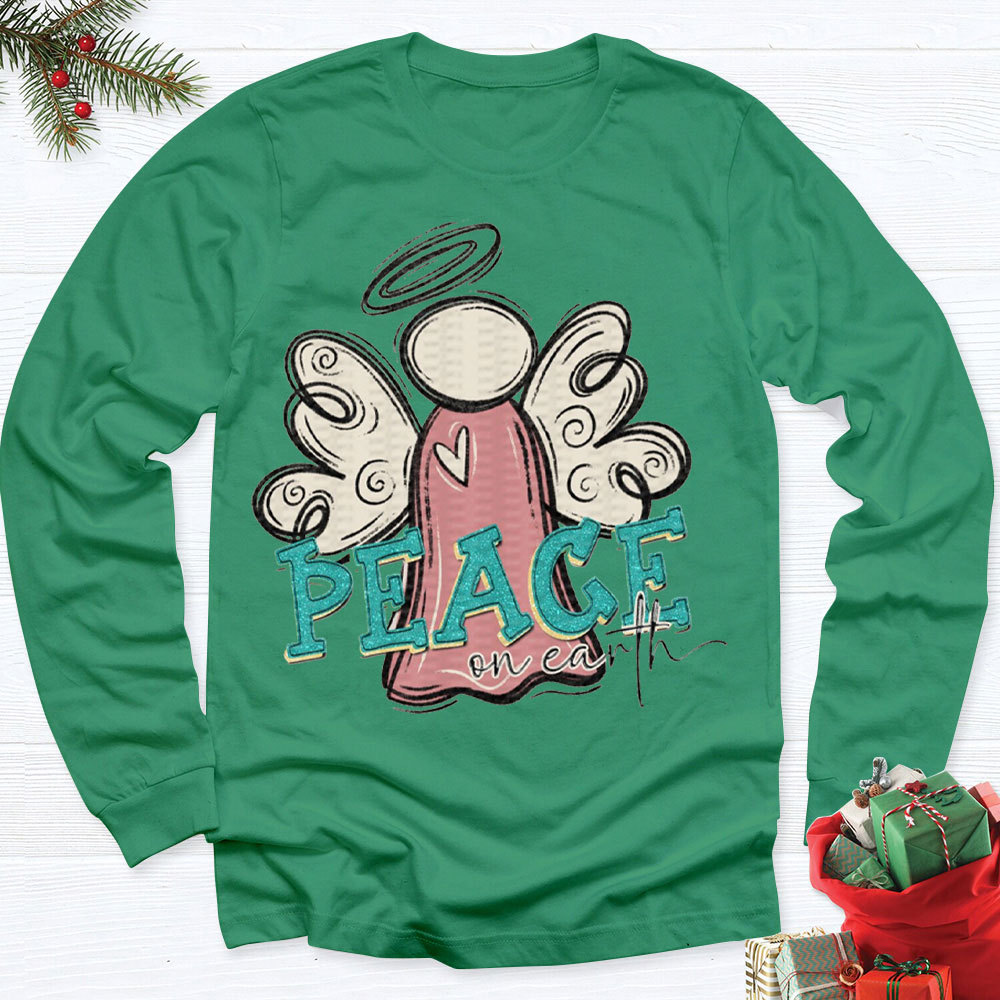 Peace On Earth Christian Christmas T-Shirt