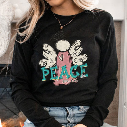 Peace On Earth Christian Christmas T-Shirt