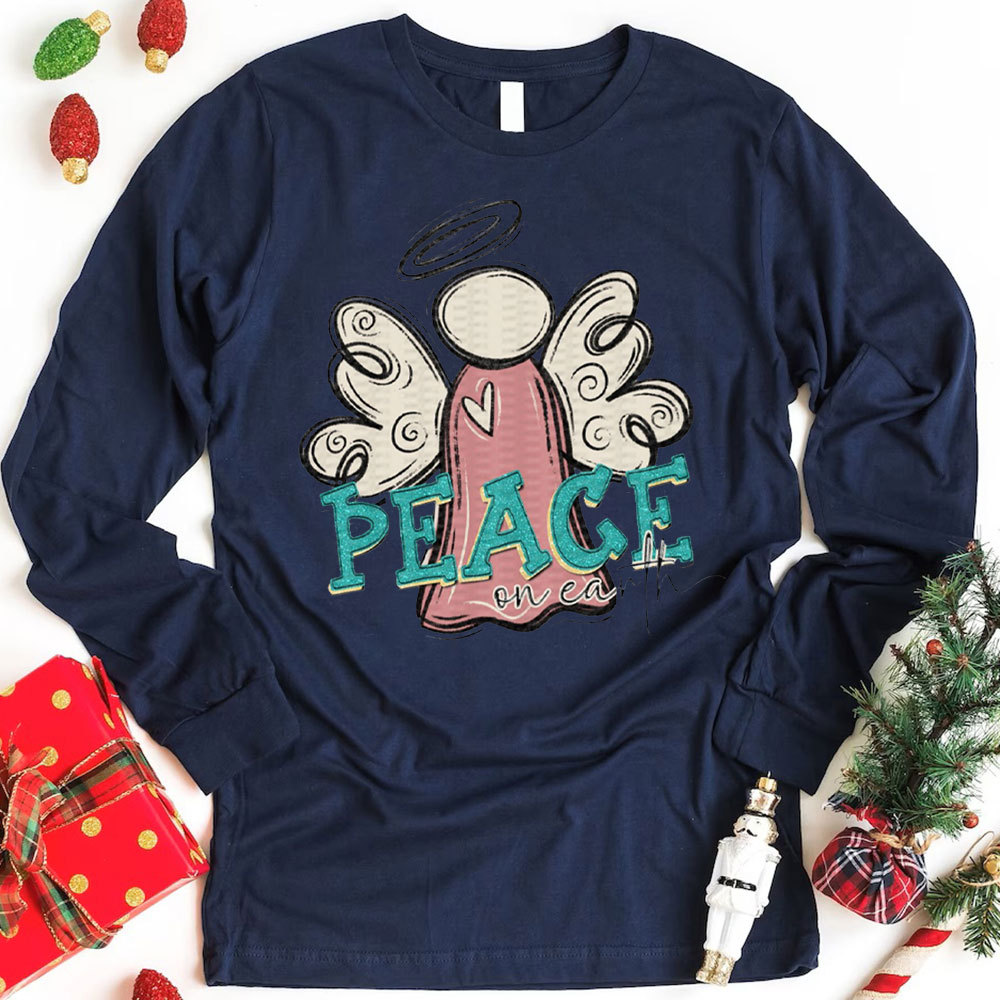 Peace On Earth Christian Christmas T-Shirt