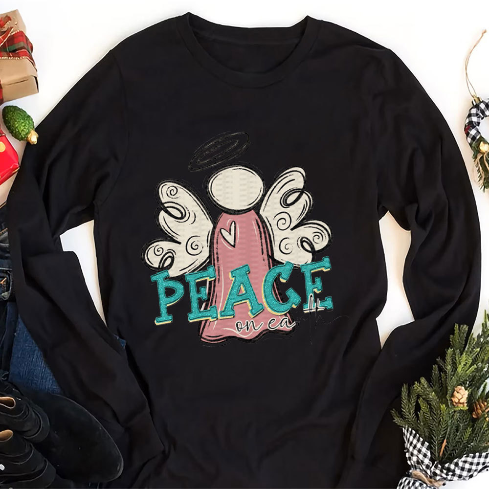 Peace On Earth Christian Christmas T-Shirt