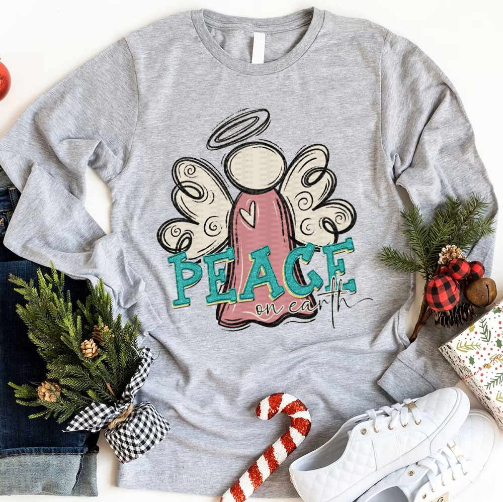 Peace On Earth Christian Christmas T-Shirt