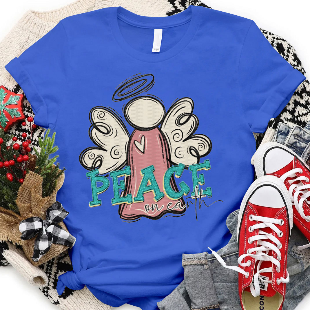 Peace On Earth Christian Christmas T-Shirt