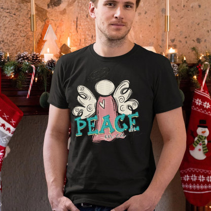 Peace On Earth Christian Christmas T-Shirt