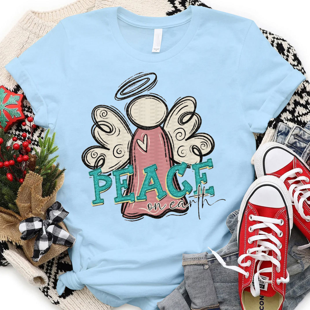 Peace On Earth Christian Christmas T-Shirt