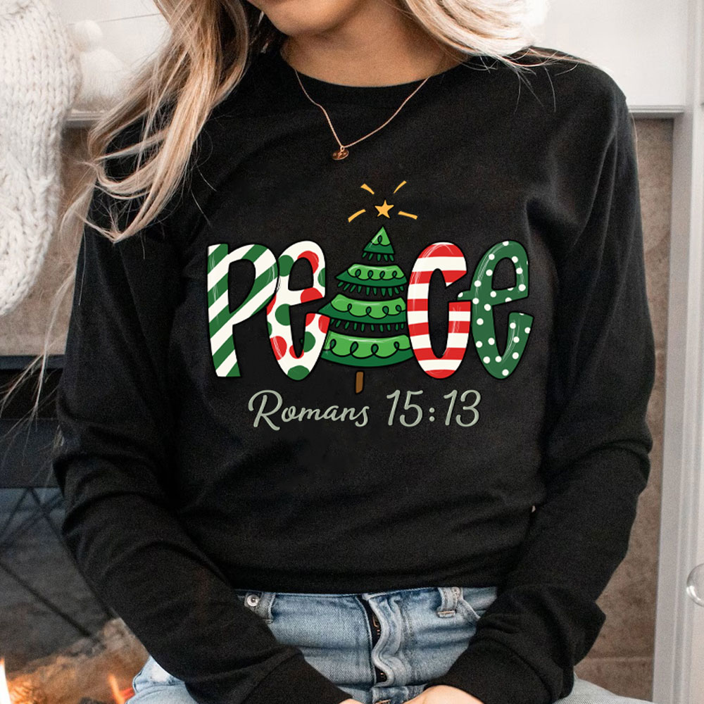 Peace Romans 15:13 Christian Christmas T-Shirt