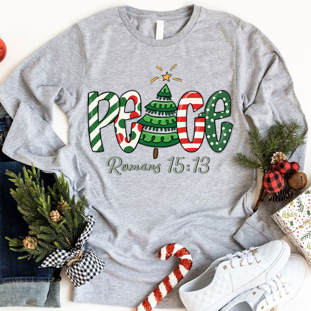 Peace Romans 15:13 Christian Christmas T-Shirt