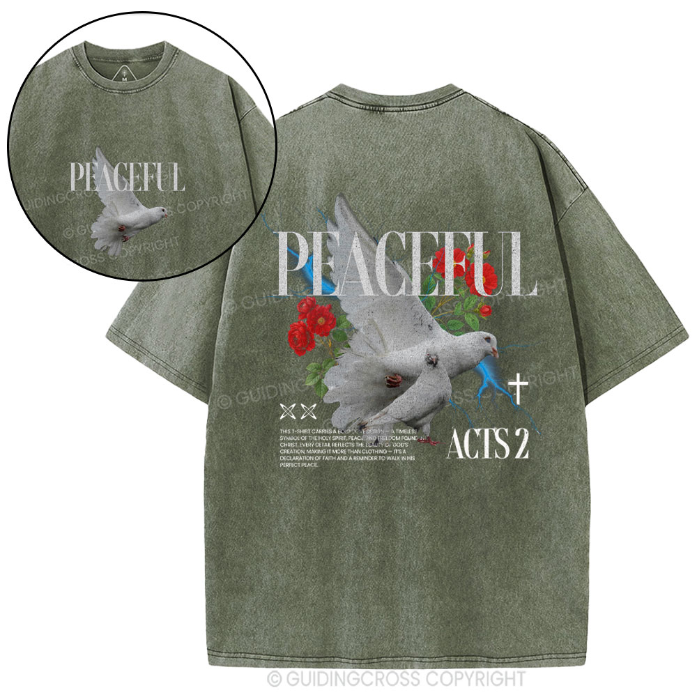 Peaceful Christian Washed T-Shirt