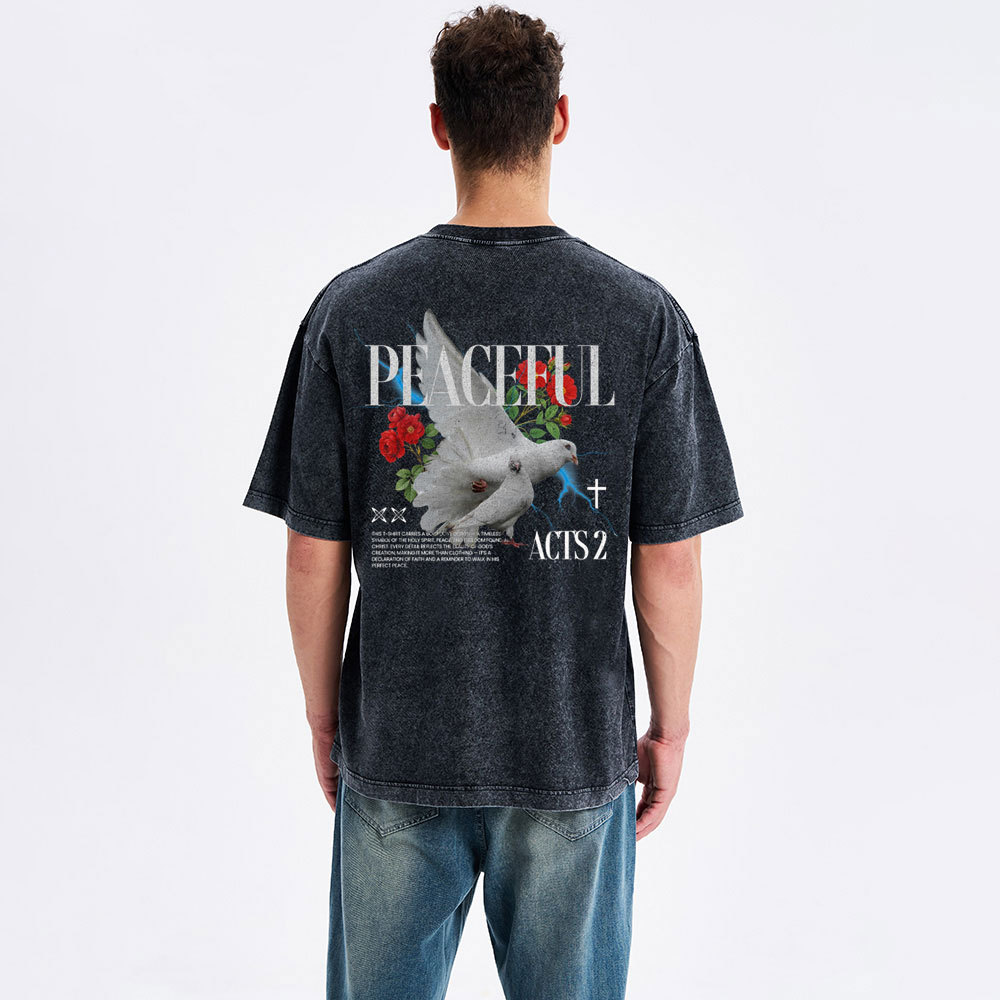 Peaceful Christian Washed T-Shirt
