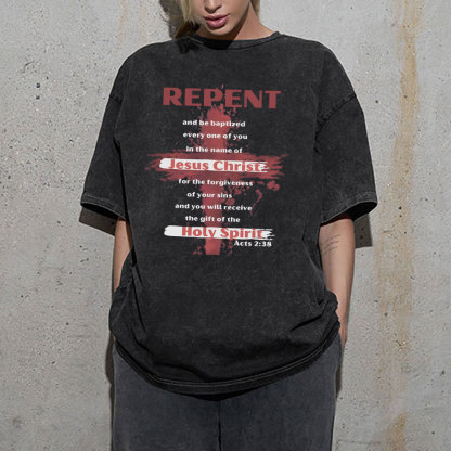 Pepent Christian Washed T-Shirt
