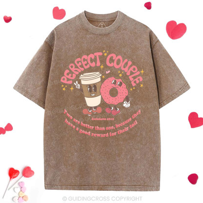 Perfect Couple Christian Washed T-Shrit