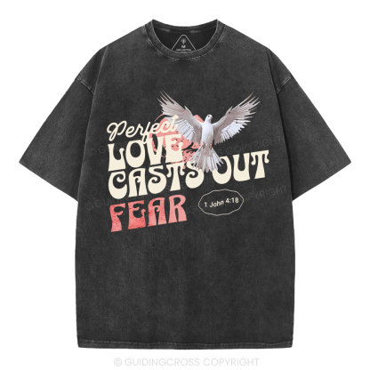 Perfect Love  Christian Washed T-Shirt