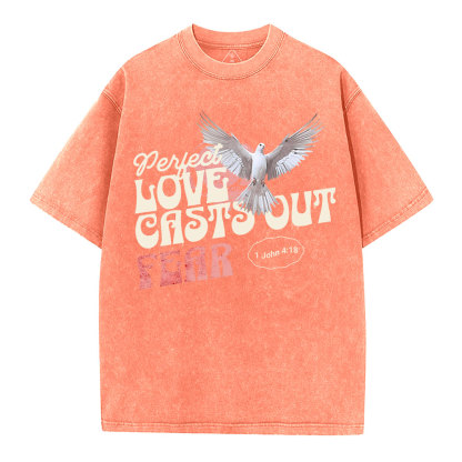 Perfect Love  Christian Washed T-Shirt