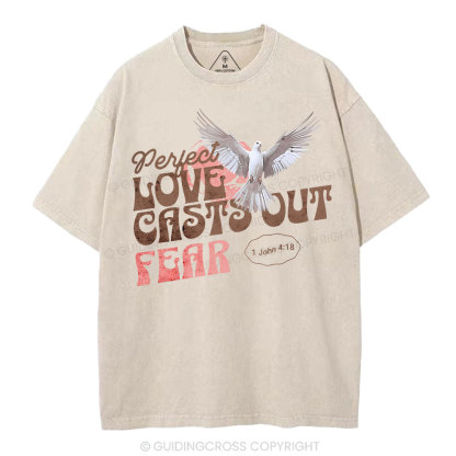 Perfect Love  Christian Washed T-Shirt