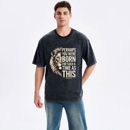 Perhaps You Were Born For Such A Time As This Christian Washed T-Shirt