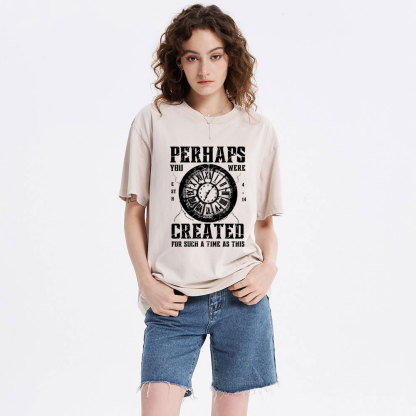 Perhaps You Were Created Christian Washed T-Shirt