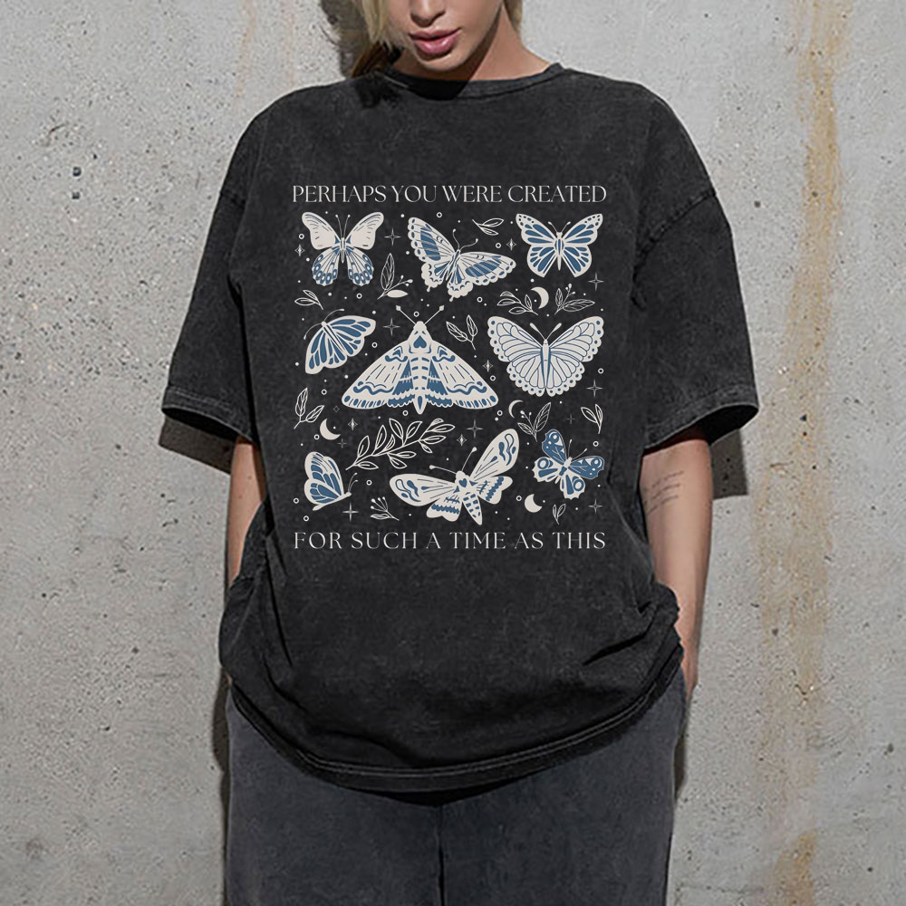 Perhaps You Were Created Christian Washed T-Shirt