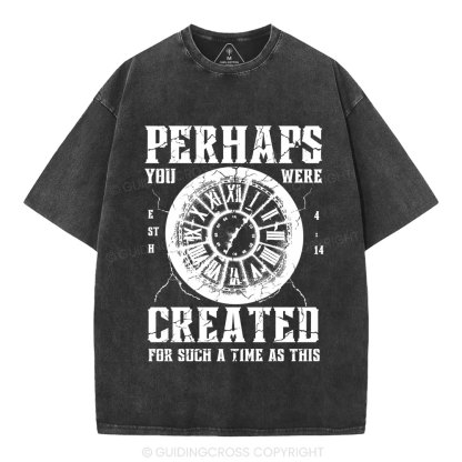 Perhaps You Were Created Christian Washed T-Shirt