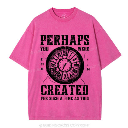 Perhaps You Were Created Christian Washed T-Shirt