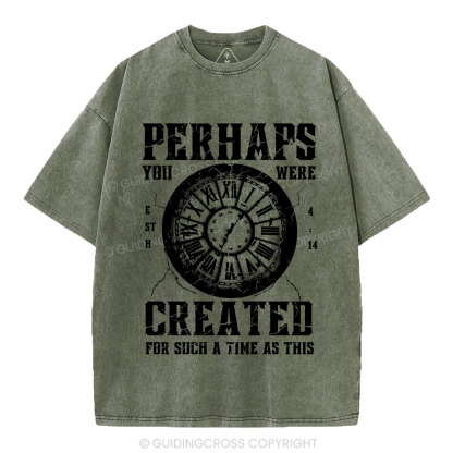 Perhaps You Were Created Christian Washed T-Shirt
