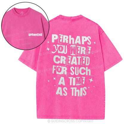 Perhaps You Were Created For Such A Time As This Christian Washed T-Shirt