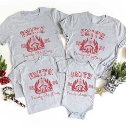 Personalized 2024 Christmas Family Matching Shirts
