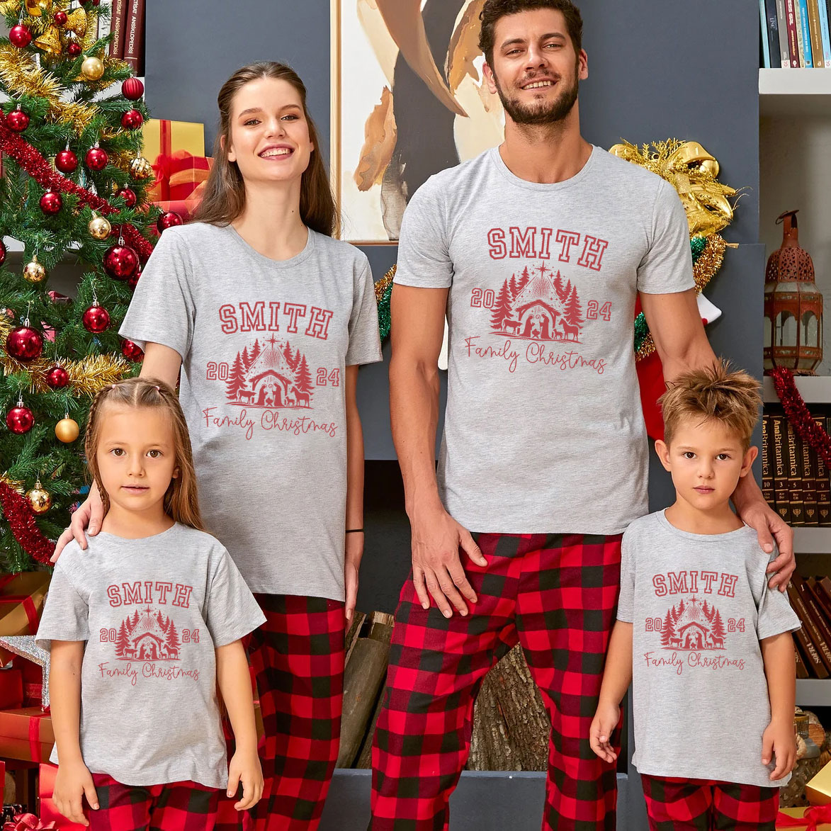Personalized 2024 Christmas Family Matching Shirts