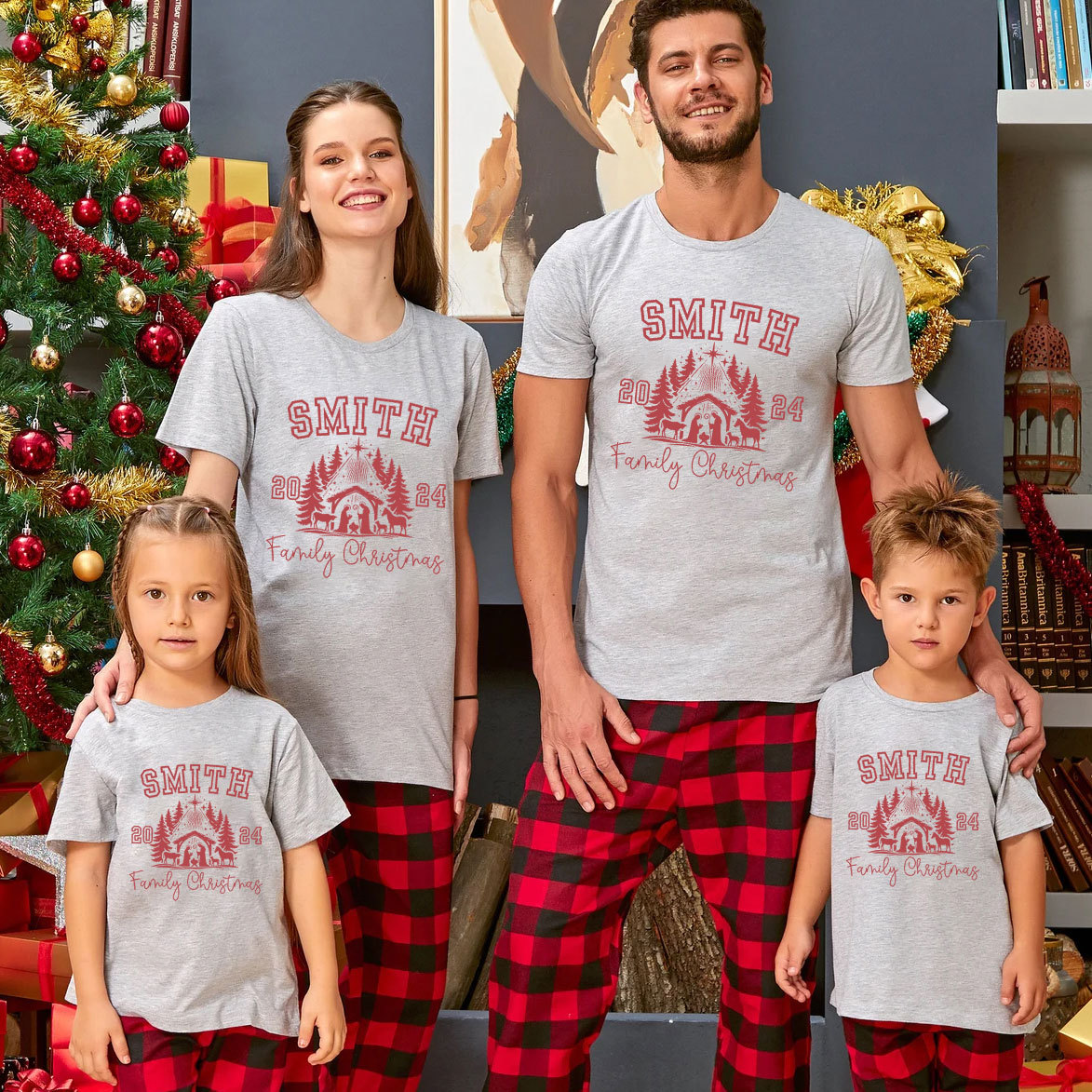 Personalized 2024 Christmas Family Matching Shirts