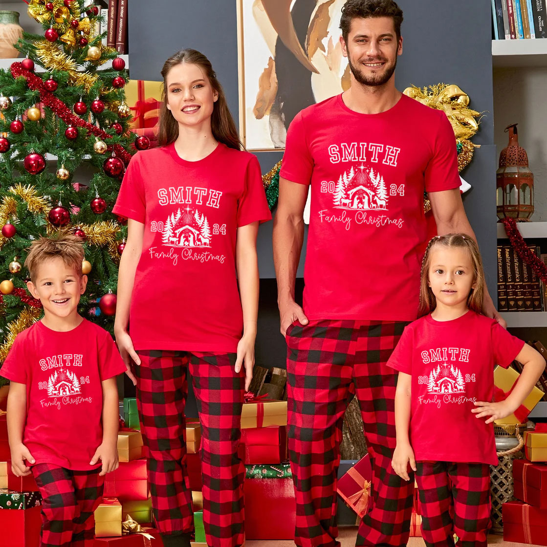 Personalized 2024 Christmas Family Matching Shirts