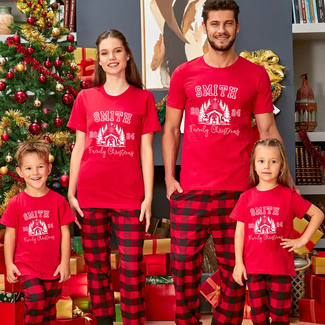 Personalized 2024 Christmas Family Matching Shirts