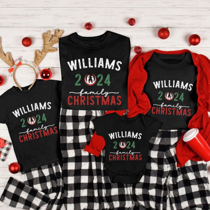 Personalized 2024 Family Christian Christmas Family Matching Shirts 