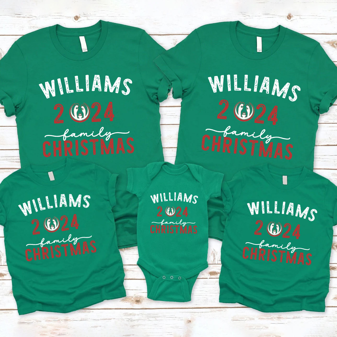 Personalized 2024 Family Christian Christmas Family Matching Shirts 