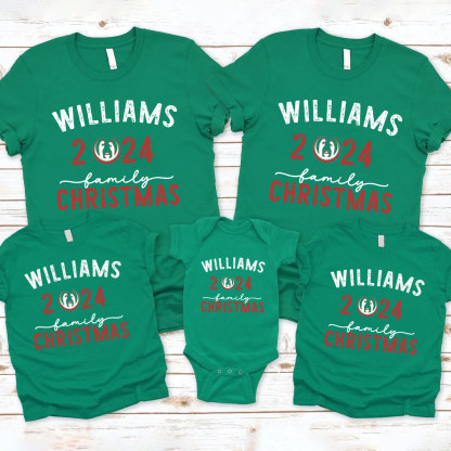 Personalized 2024 Family Christian Christmas Family Matching Shirts 