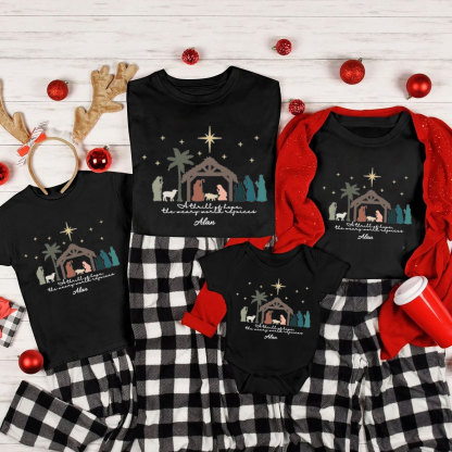 Personalized A Thril Of Hope Christmas Family Matching Shirts