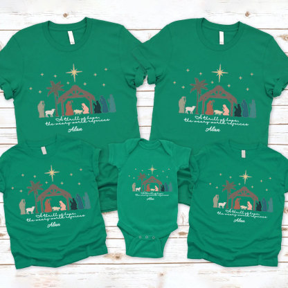Personalized A Thril Of Hope Christmas Family Matching Shirts
