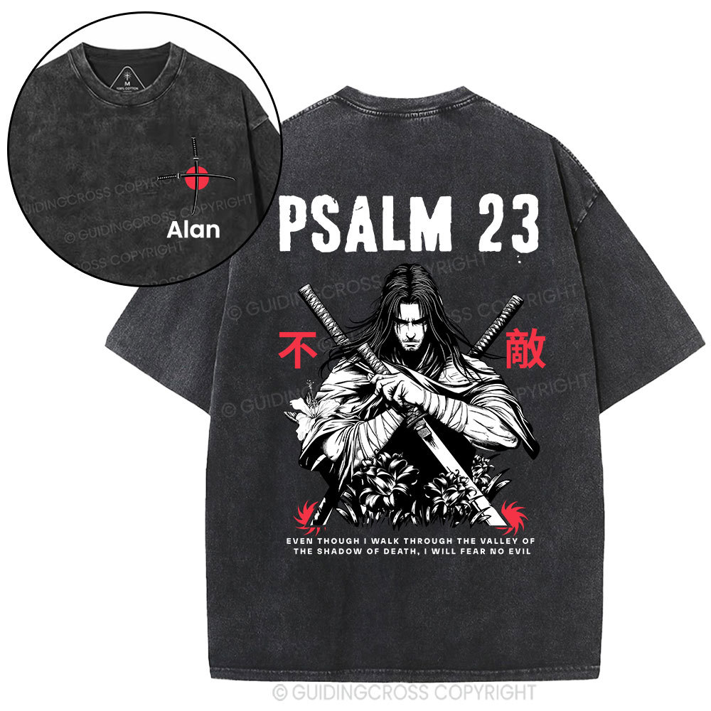 Personalized Aesthetic Mens Christian Washed T-Shirt