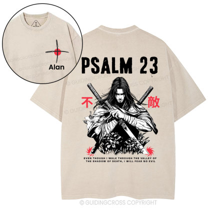 Personalized Aesthetic Mens Christian Washed T-Shirt