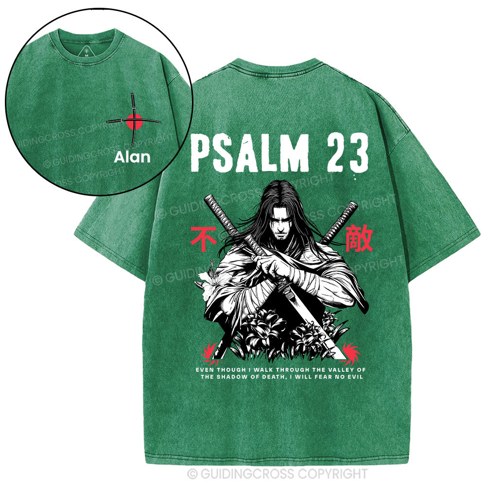 Personalized Aesthetic Mens Christian Washed T-Shirt