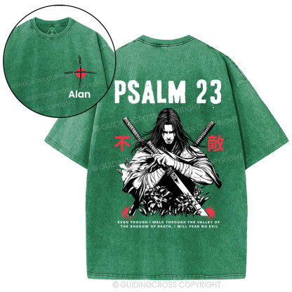 Personalized Aesthetic Mens Christian Washed T-Shirt