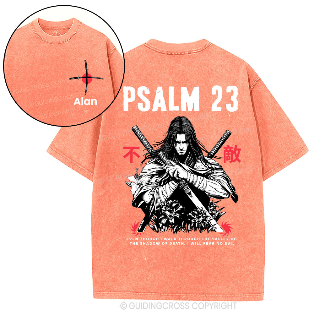 Personalized Aesthetic Mens Christian Washed T-Shirt