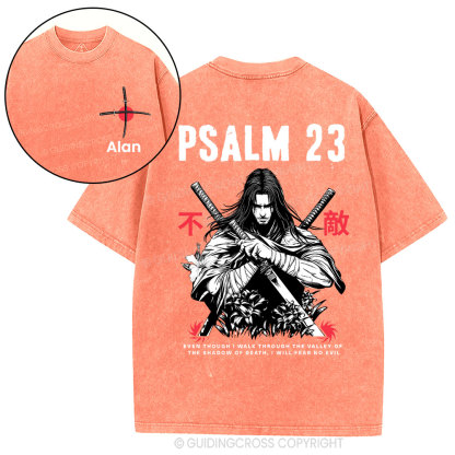 Personalized Aesthetic Mens Christian Washed T-Shirt